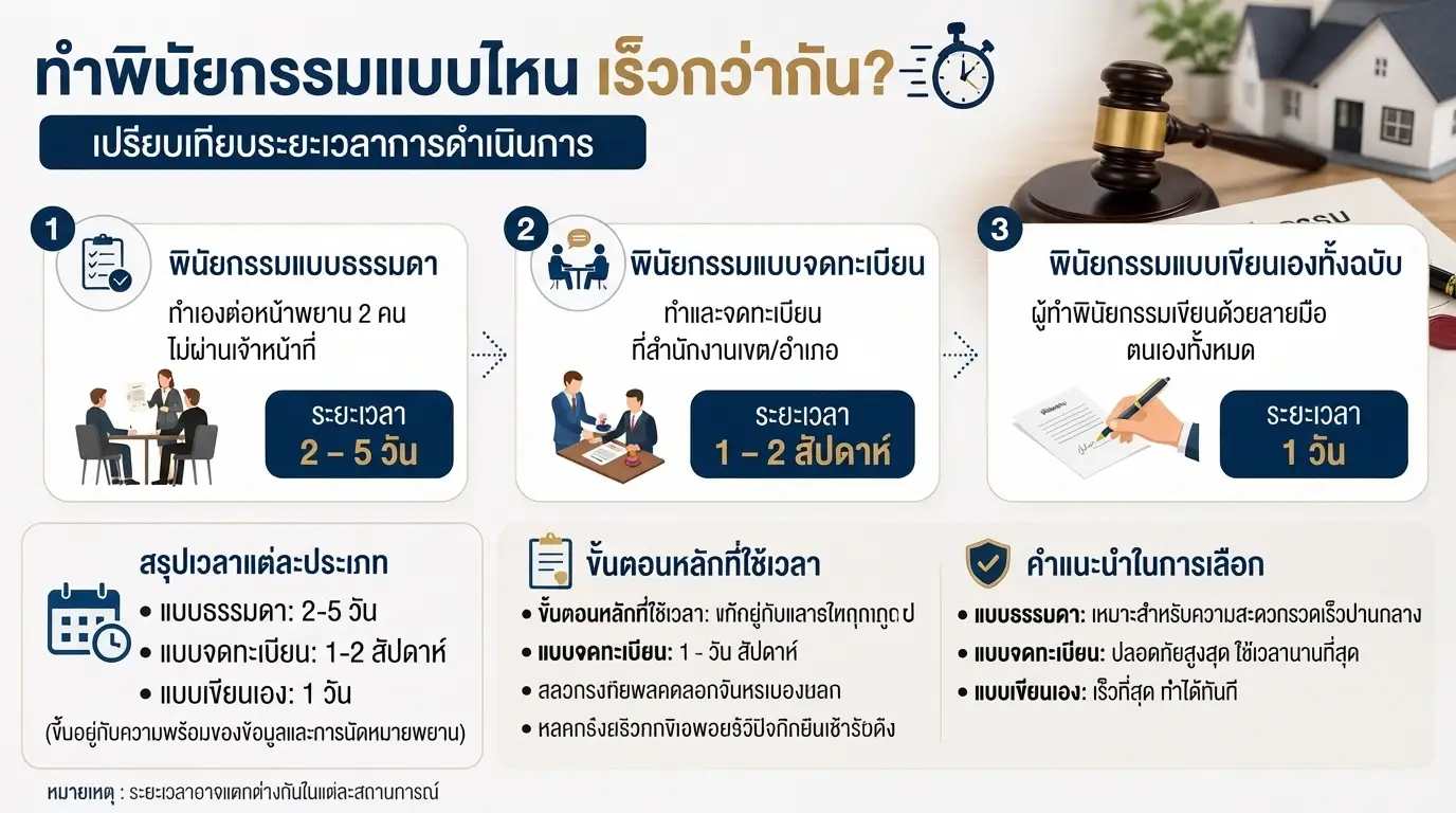 ทำพินัยกรรมกี่วันเสร็จ